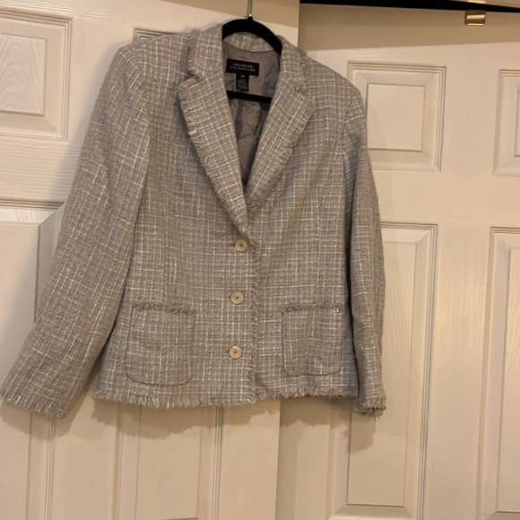 Jones New York Signature Jacket Tweed Blue - Picture 5 of 6